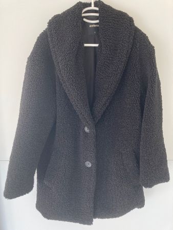 ZEBRA Teddymantel Gr. S schwarz