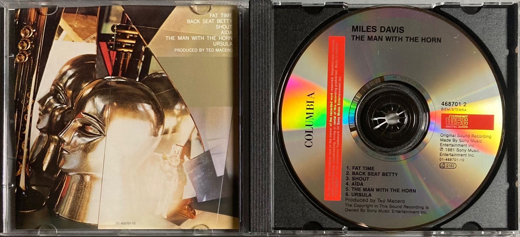 CD: MILES DAVIS - THE MAN WITH THE HORN – Usato da Poliez-Pittet venduto da Newtown-Records 2