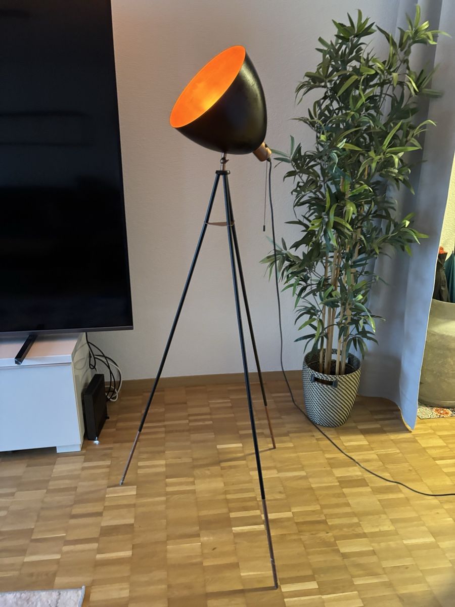 Lampade: Stehlampe mit Birne – Usato da Giswil venduto da Petrapfennigwerth 1
