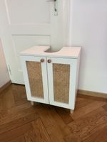 Badezimmer Unterschrank mit Rattan