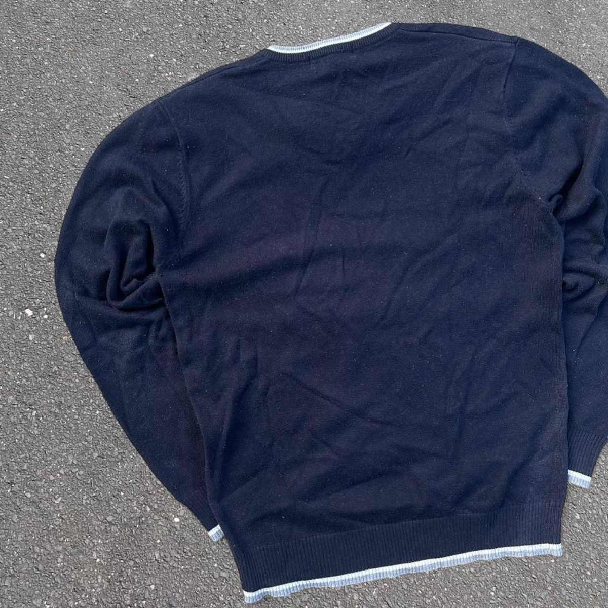 Fred Perry Maglioni & Felpe: Fred Perry Knit Sweater V-Neck Navyblue – Usato da Riehen venduto da art_c76v 2