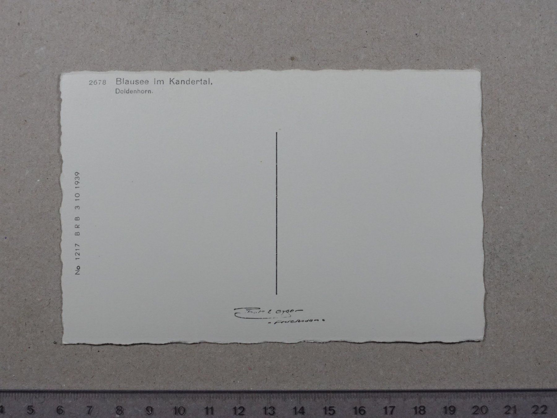 Cartoline postali: Blausee, Kandertal, Boot, Ruderboot – Usato da Lenzburg venduto da fh1 1