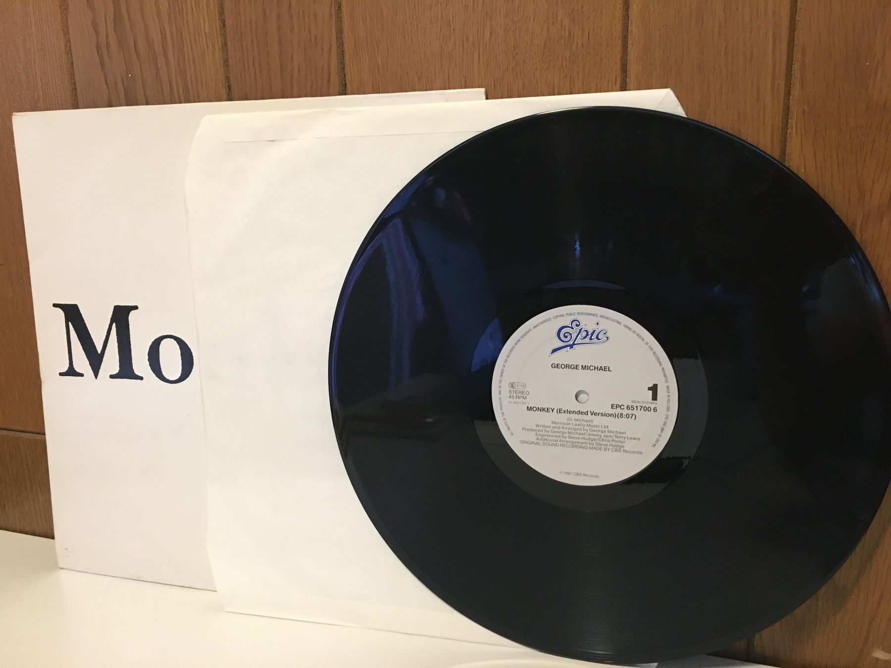 Dischi in vinile: George Michael - Monkey - Single - Schallplatte - CBS 1987 – Usato da Andwil SG venduto da Rainboli 5