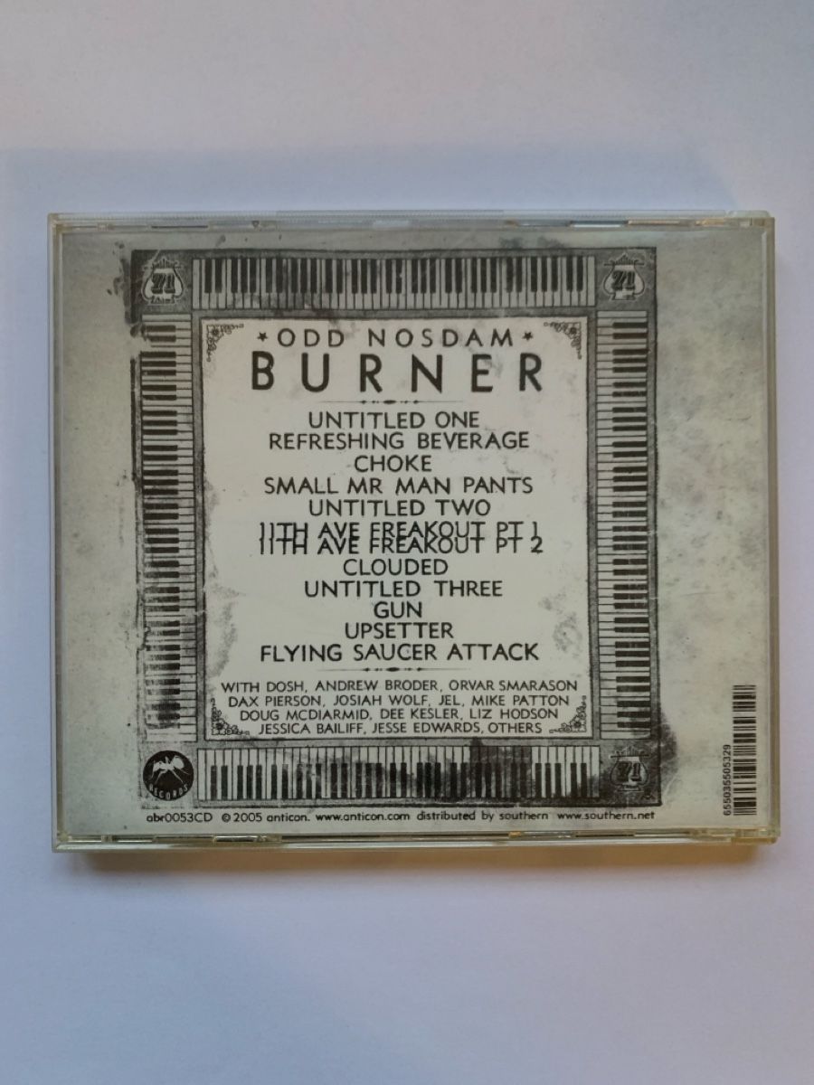 CDs: CD Odd Nosdam Burner  – D'occasion à Salavaux par Lune_Diurne 1