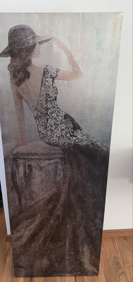 Poster & Bilder: Leinwandbild Dame – Gebraucht aus Luzern von Scarlett.