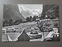 LAUTERBRUNNEN - CAMPING - ALTE AUTOS U.A. VW-KÄFER