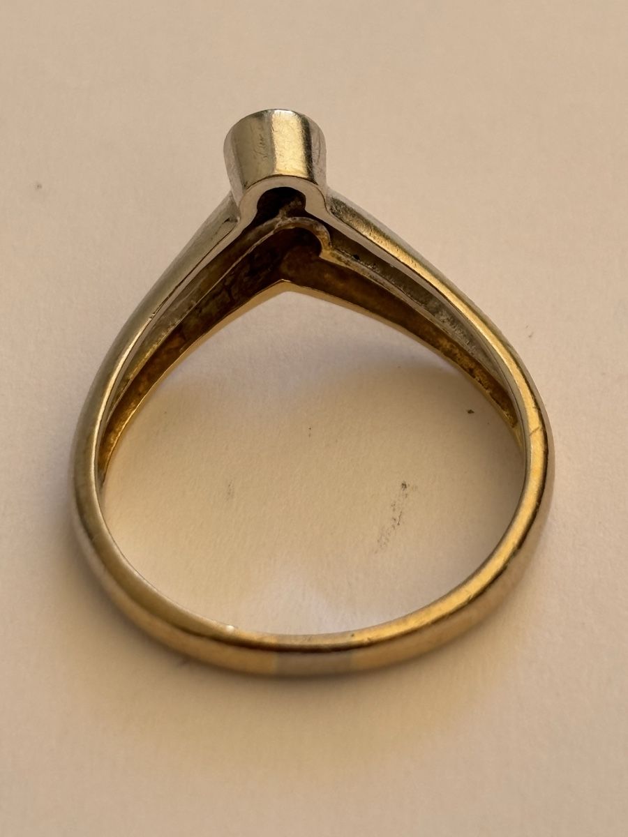 Anelli: Ring 750 bicolor mit  Diamant  – Usato da Langnau am Albis venduto da flusspflege 4