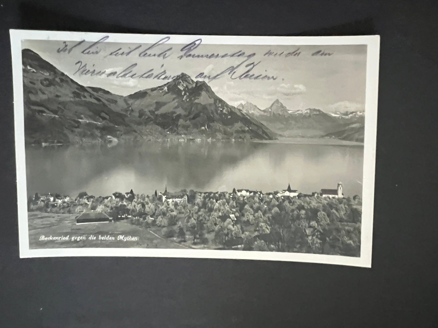 Cartoline postali: Ansichtsk. 1929 Beckenried beschrieben   (V561) – Usato da Hinwil venduto da Sidi4
