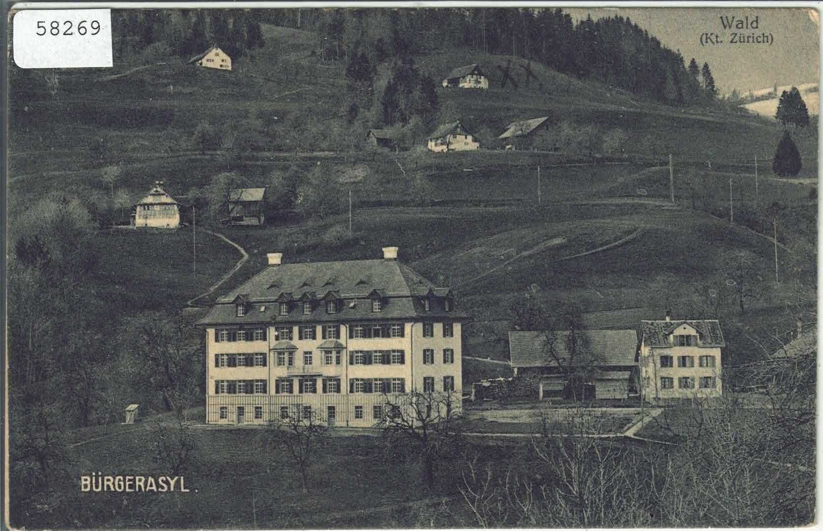 Cartoline postali: Wald ZH - Bürgerasyl – Usato da Ettingen venduto da Kartenplanet