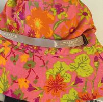 Max Mara Weekend Lecco Stoff Hut Blumen rosa m Hutband Gr 57