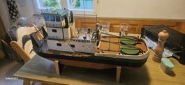 Schiffsmodell Thyssen II mit Beleuchtung funktionsfähig