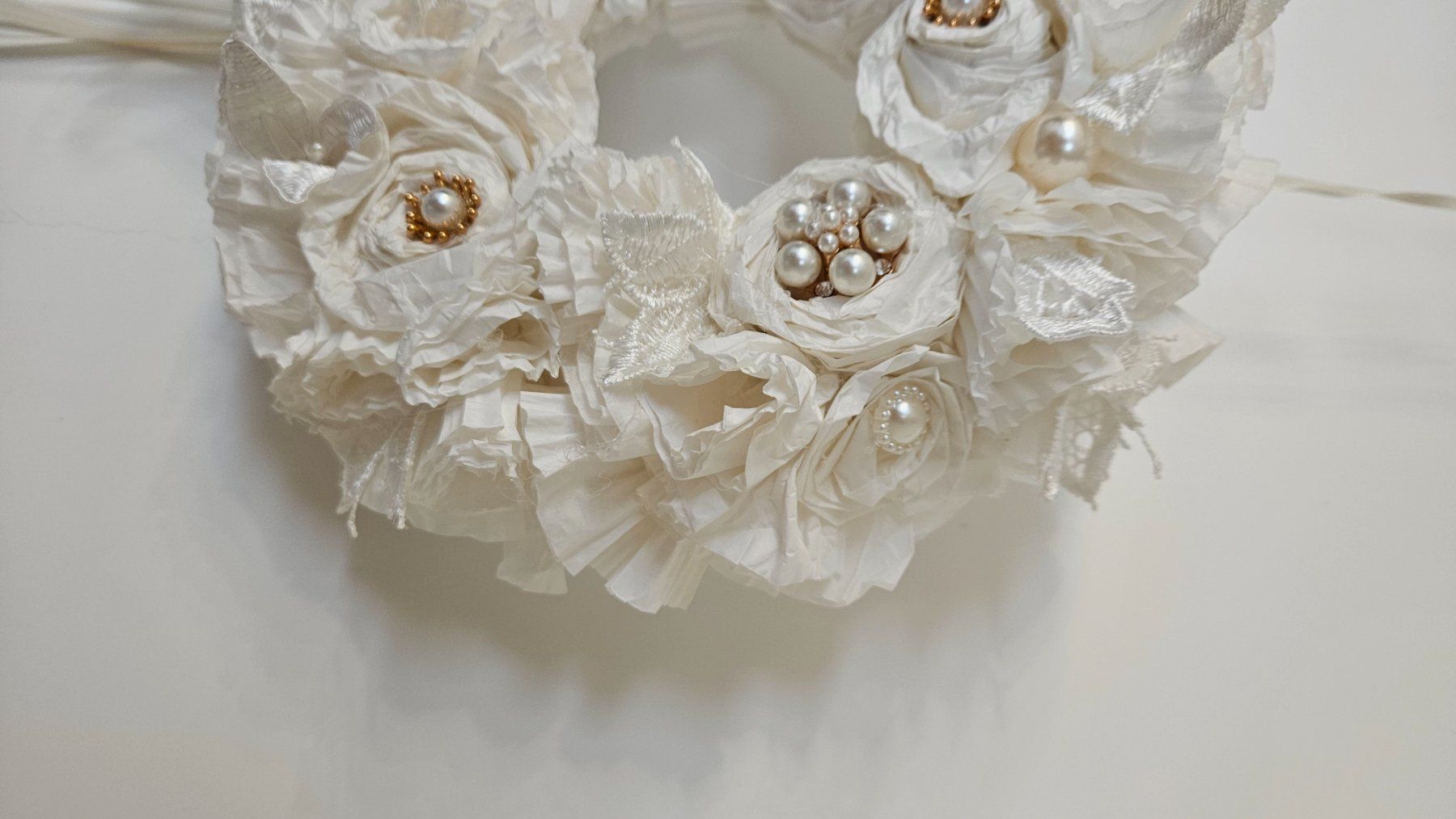 Tutte le decorazioni: Shabby Chic Kranz, Geschenk Romantik Hochzeit Muttertag – Nuovo e nell'imballaggio originale da Gossau ZH venduto da LeoniesDeko 4