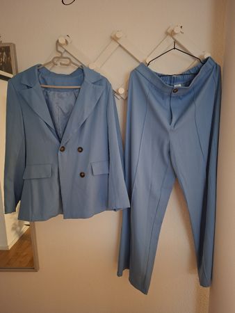 Damen Hosenanzug hellblau Grösse XXL neu