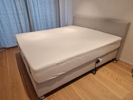 Boxspringbett 180x200cm inkl. Motor & 7-Zonen Matratzen