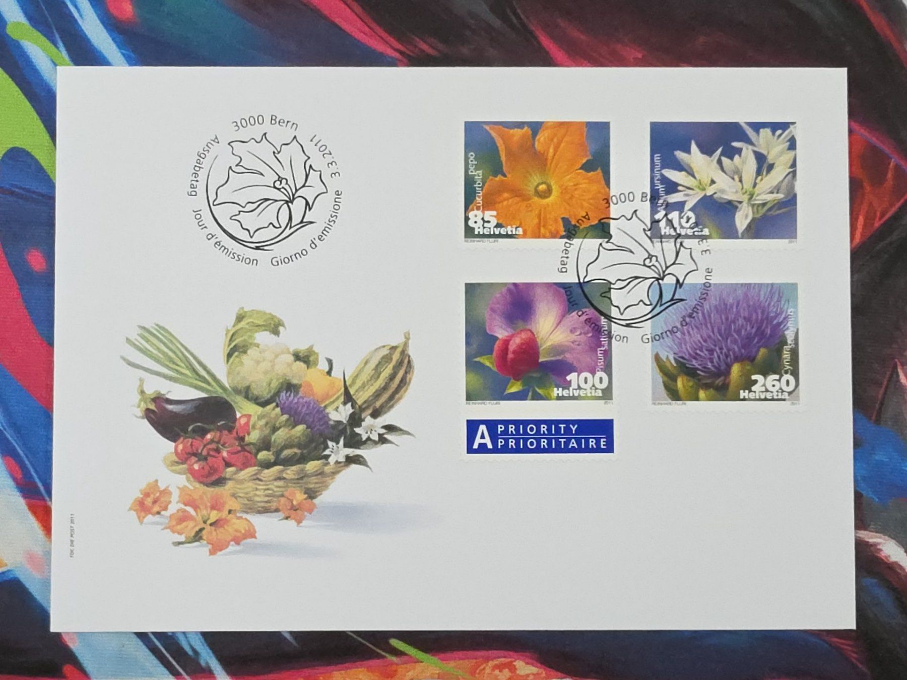 Tutti i francobolli: CL29 Enveloppe + Timbre Suisse 2011 – Usato da Cousset venduto da Patrick_Collections