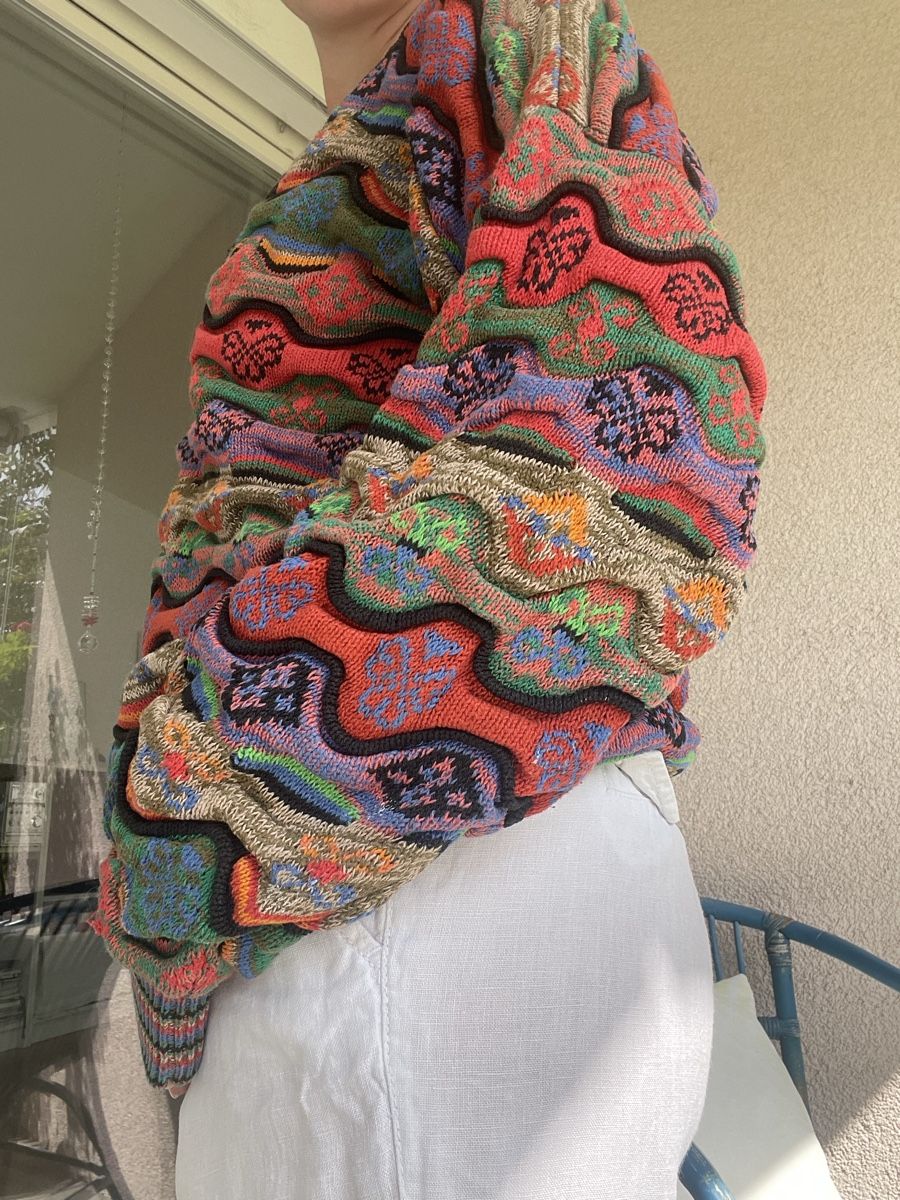 Maglioni & Felpe: 80’s Mariee Kim Pullover 3D design with colourful pattern – Usato da Luzern venduto da ver_q2pg 1