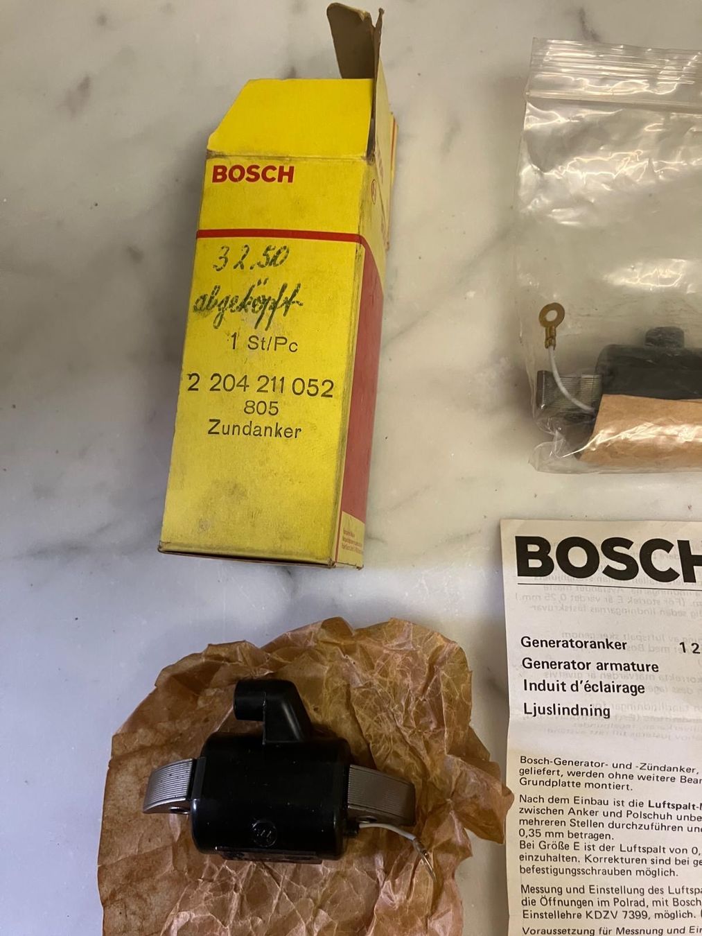 Parti ricambio per ciclomotori: Zündanker Bosch, originalverpackt, NOS – Usato da Regensdorf venduto da 7ws8 1
