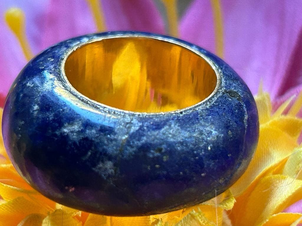 Anelli: Lapislazuli-Gold Ring und Ohrring – Usato da Schaffhausen venduto da amwr 4