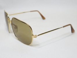 Vintage Pilotenbrille Sonnenbrille 70s Metall/Glas NOS Gold