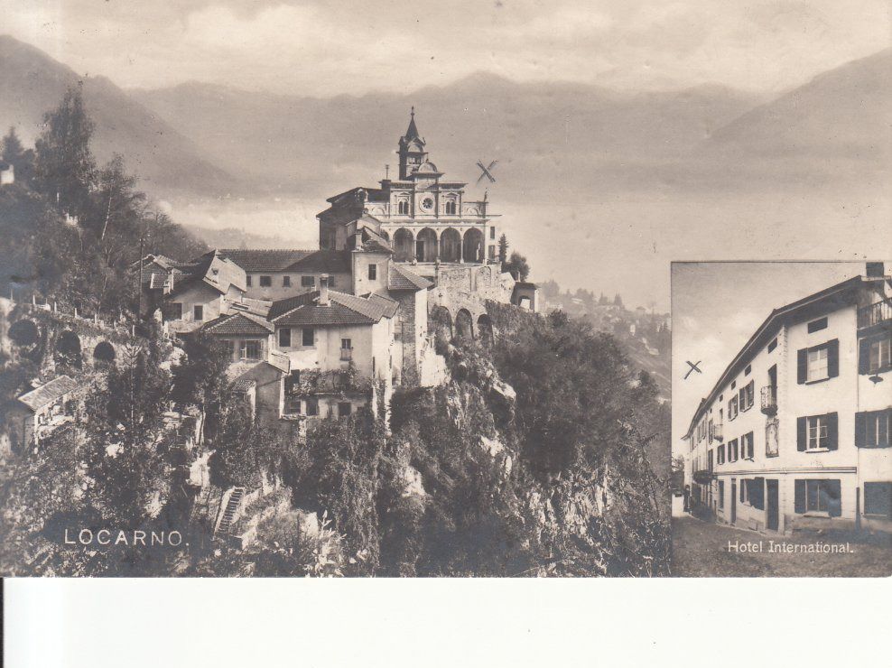 Cartoline postali: Locarno Hotel International 1925 – Usato da Bürglen TG venduto da StampGraf