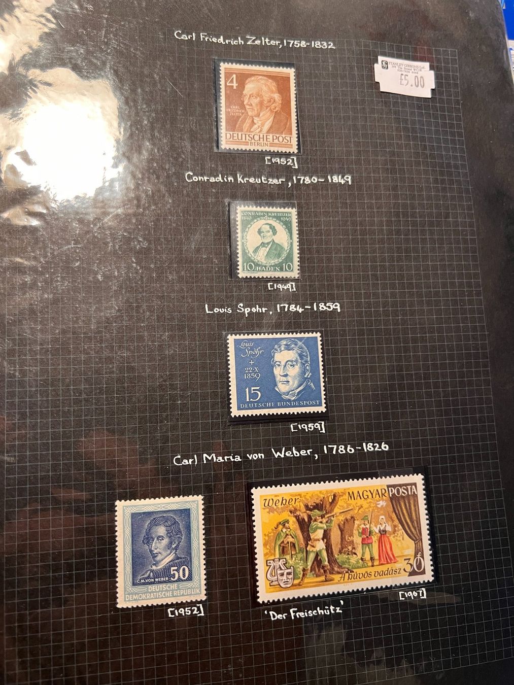 Tutti i francobolli: Musik Briefmarke lot – Usato da Riva san vitale venduto da abd_p86k