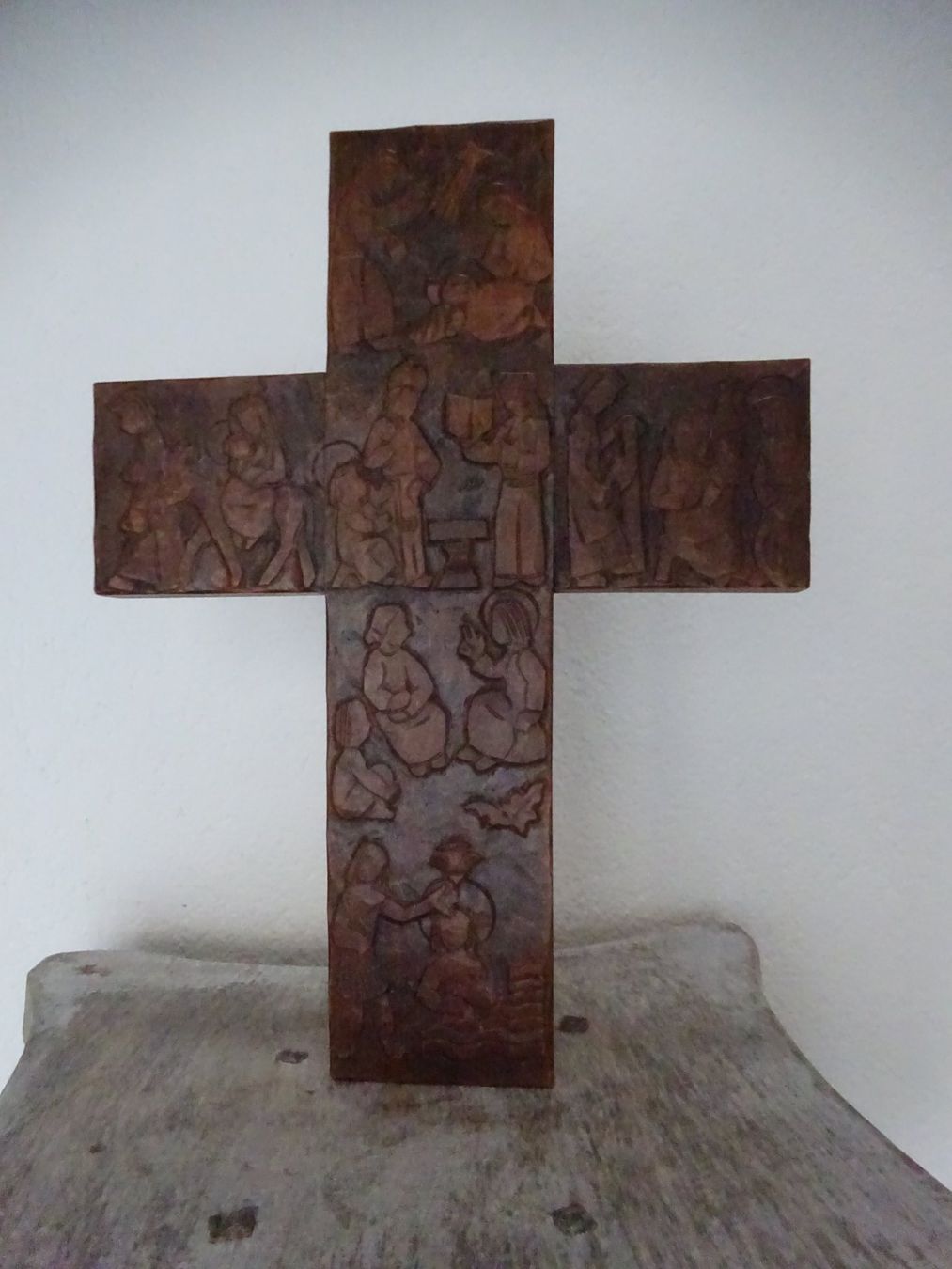 Statuette: Krippenkreuz Kreuz / Monogramm  MZ – Usato da Oetwil am See venduto da Senegal 2
