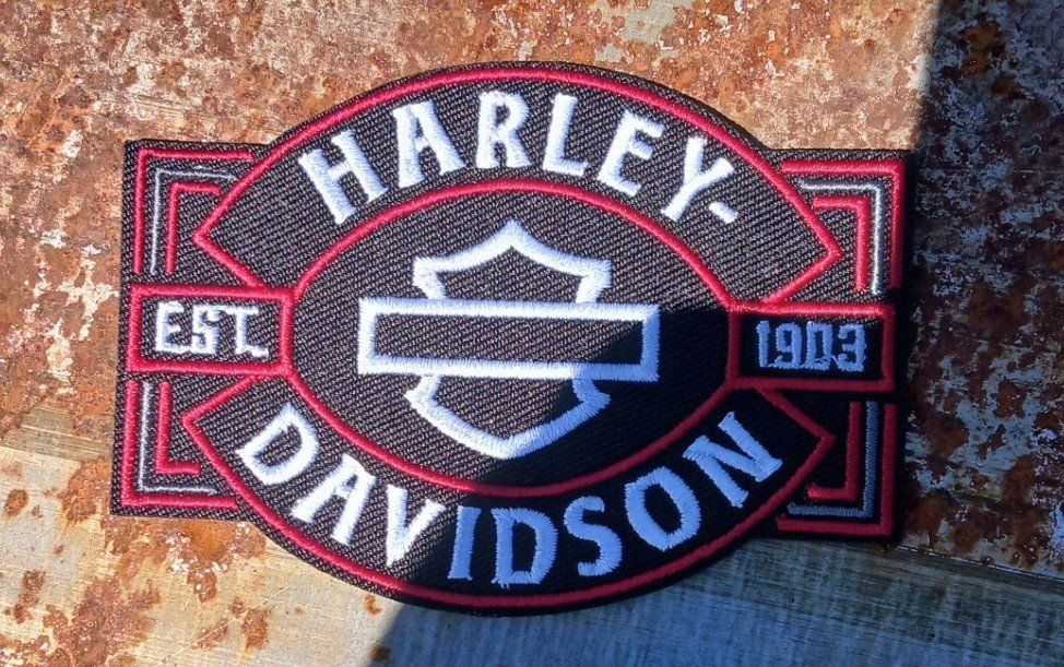 Harley-Davidson Toppe: Patch Harley Davidson J041 – Nuovo e nell'imballaggio originale da Allens venduto da MADE.IN.ROCK.N.ROLL 1