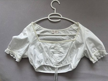 Krüger Dirndlbluse Gr. 34 weiss, sehr guter Zustand