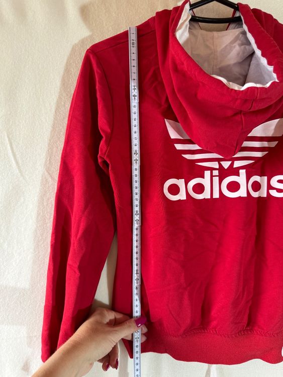 Adidas Giacche: rote Adidas Kapuzen Jacke Gr. M – Usato da Grosswangen venduto da second_hand_dress 6