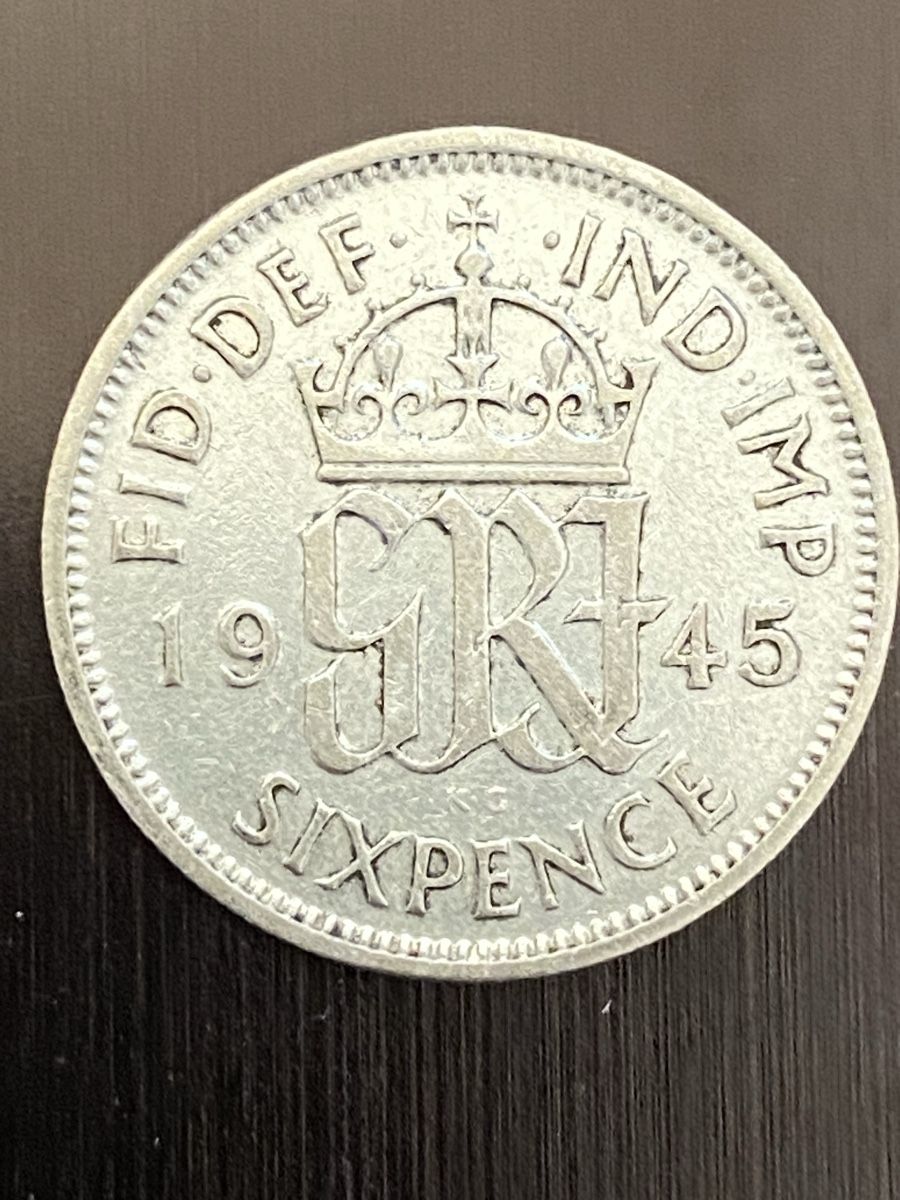 Tutti le monete: Royaume-Uni, 6 Pence 1945 Argent – Usato da Corsier-sur-Vevey venduto da Ginoarturo 1