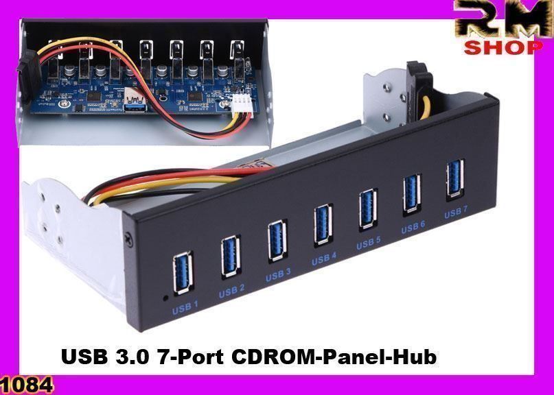 Hub & Switch: USB 3.0 7-Port-Frontplatten-Hub – Nuovo e nell'imballaggio originale da Unterägeri venduto da RmOnline