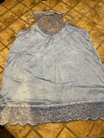 Top lungo di viscosa con pizzo-M/L-feste-vacanze