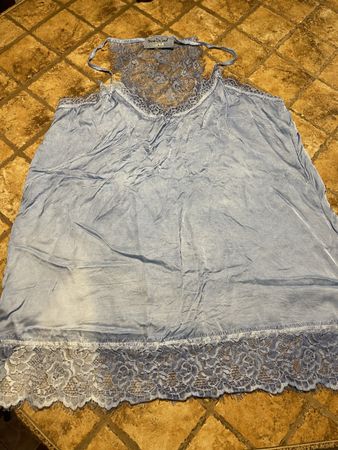 Top lungo di viscosa con pizzo-M/L-feste-vacanze