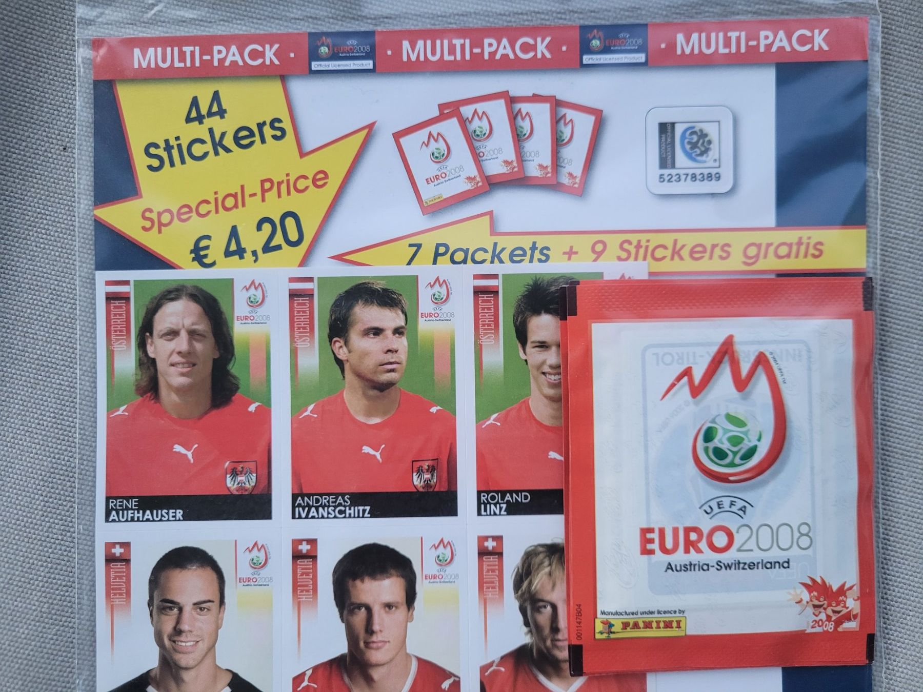 Panini Carte collezionabili: Panini Euro 2008 Stickers Multipack + 7 Packets + 9 Gratis – Nuovo e nell'imballaggio originale da Nürensdorf venduto da spartacus64 3