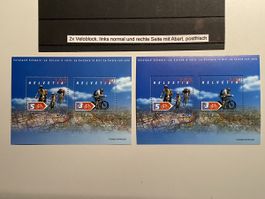 Abart, 2 x Veloblock, links normal, rechts abart**
