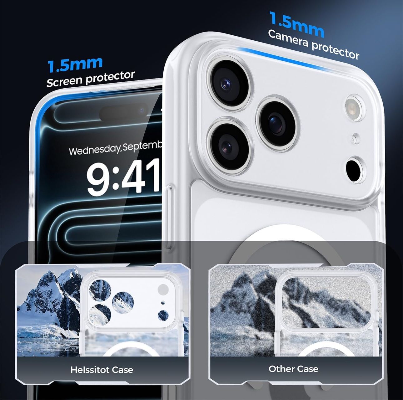 Panzerglass Cover & Protezioni schermo: KIT WHITE : coque iPhone 17 PRO + 2 Privacy Glass / Hülle – Nuovo e nell'imballaggio originale da Roche VD venduto da GOLDEN_SHOP_24H 4