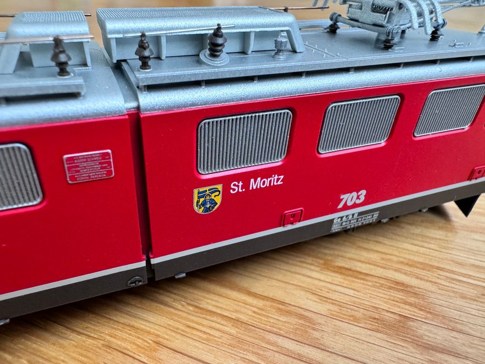Bemo Modelleisenbahnen: Bemo 1254 143 RhB Ge 6/6 St. Moritz H0m Elok – Gebraucht aus Basel von szbdsfrjs 2
