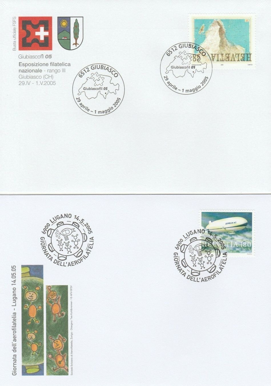 Tutti i francobolli: Sonderstempel 2005 - 14 verschiedene Belege – Usato da Eglisau venduto da vomdings 1