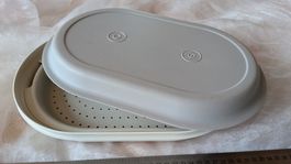 Tupperware Behälter Frischhalteschale mit Sieb über 30 cm