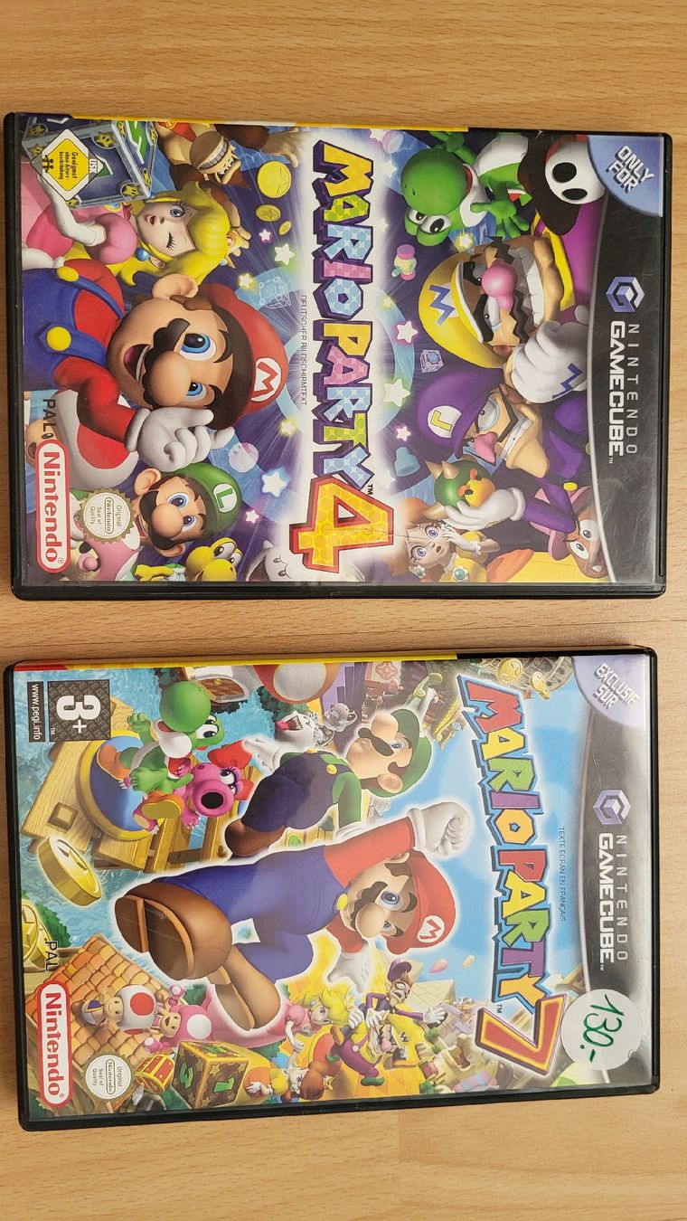 Nintendo Giochi: Mario Party 4 + 7 / Gamecube Spiele set.2x Kompl. – Usato da Biel/Bienne venduto da Retrohr