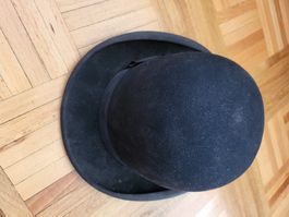 Vintage Dunn & Co Black Bowler/Derby/Coke Hat size 7 57 cm