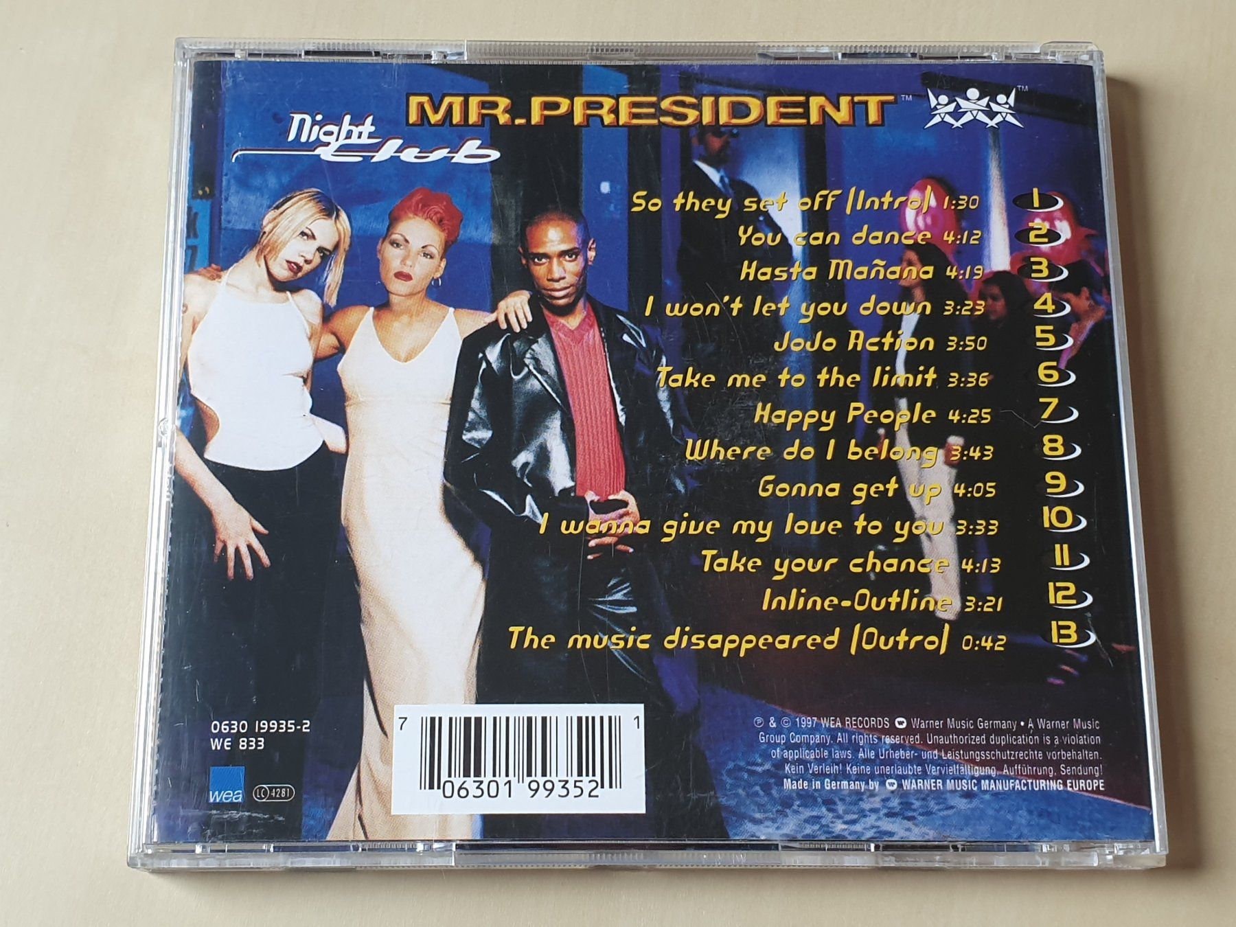CD: Mr. President Night club – Usato da Stansstad venduto da collectorsshop 1