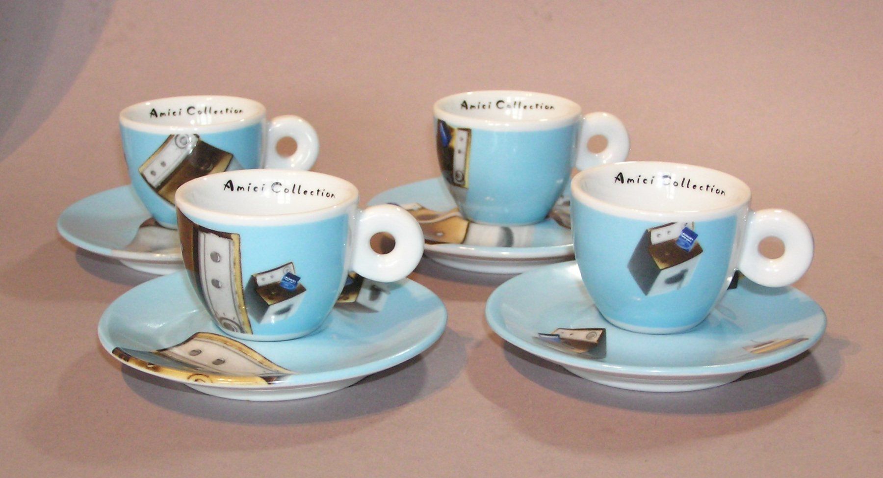 Amici Tazze: 4 ESPRESSOTASSEN AMICI COLLECTION 2002  NORMA JEANE – Usato da Grenchen venduto da Antique-hunter 2
