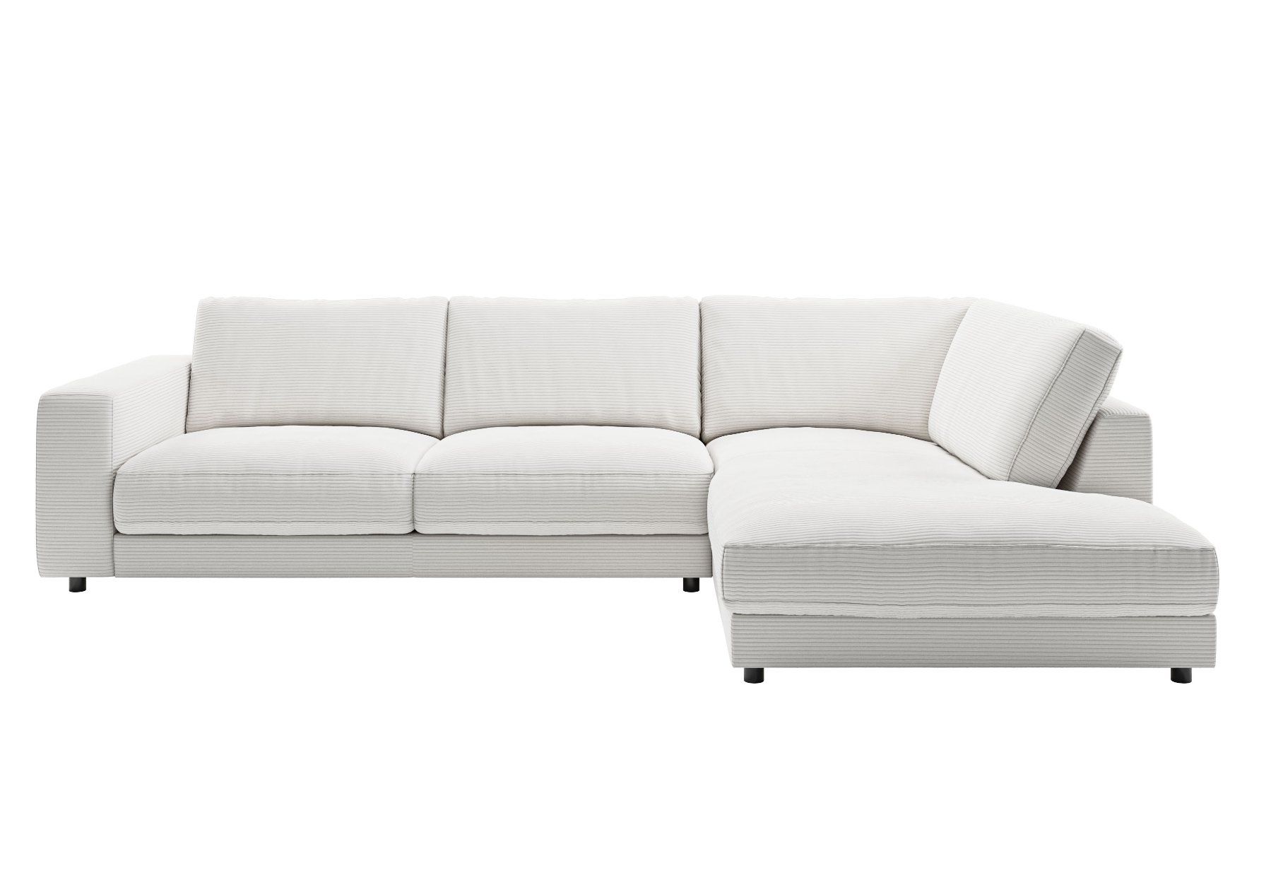 Sofas: Ecksofa High End in Cord snow Rechts – Neu und originalverpackt aus Bischofszell von deluxe-moebel 1