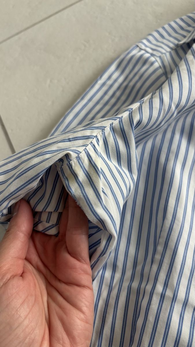 Eterna Camicette: Eterna Bluse 38 Weiss-Blau gestreift – Usato da Seengen venduto da sa_land 6