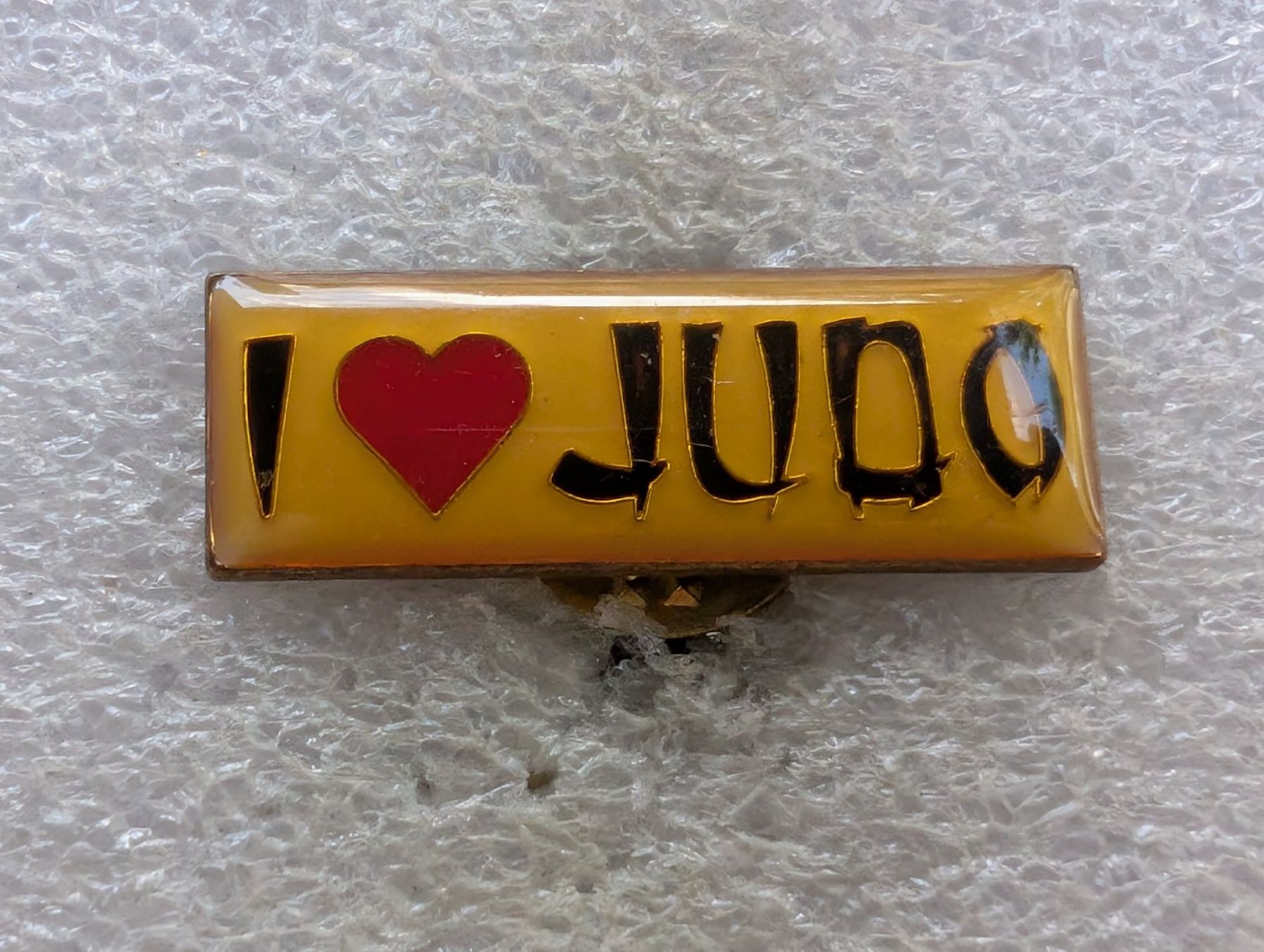 Placchette & Badge: Ansteckpin 45: I Love Judo – Usato da Oppligen venduto da Pin-Fall-Shop