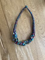 Bunte Sommer Halskette mit Steinen, Modeschmuck