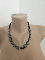 Modische Hämatit Stein Kette