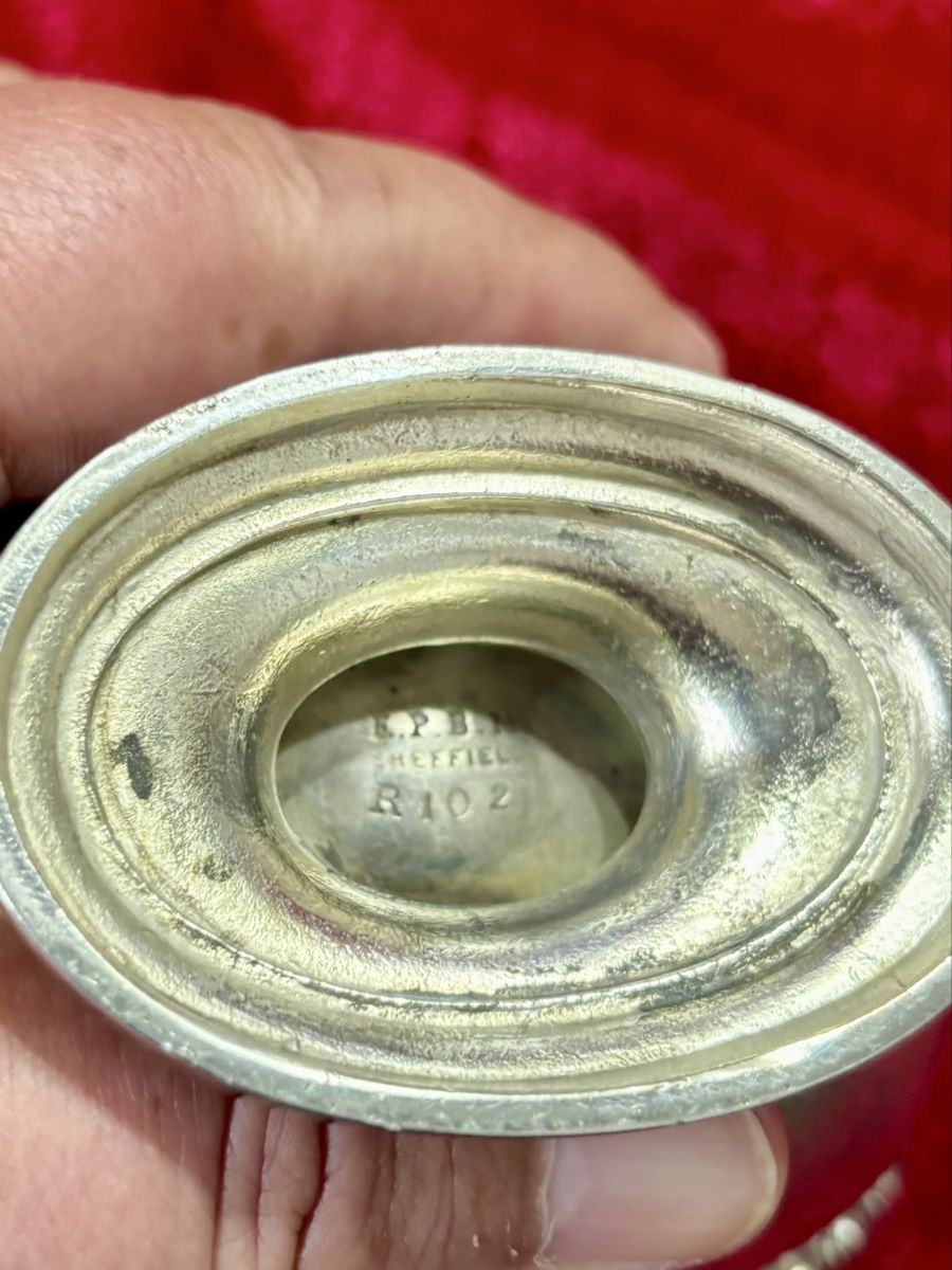 Zuccheriere: Dose versilbert Sheffield England gepunzt Empire Stil – Usato da Bern venduto da Tuglie-Lecce 7