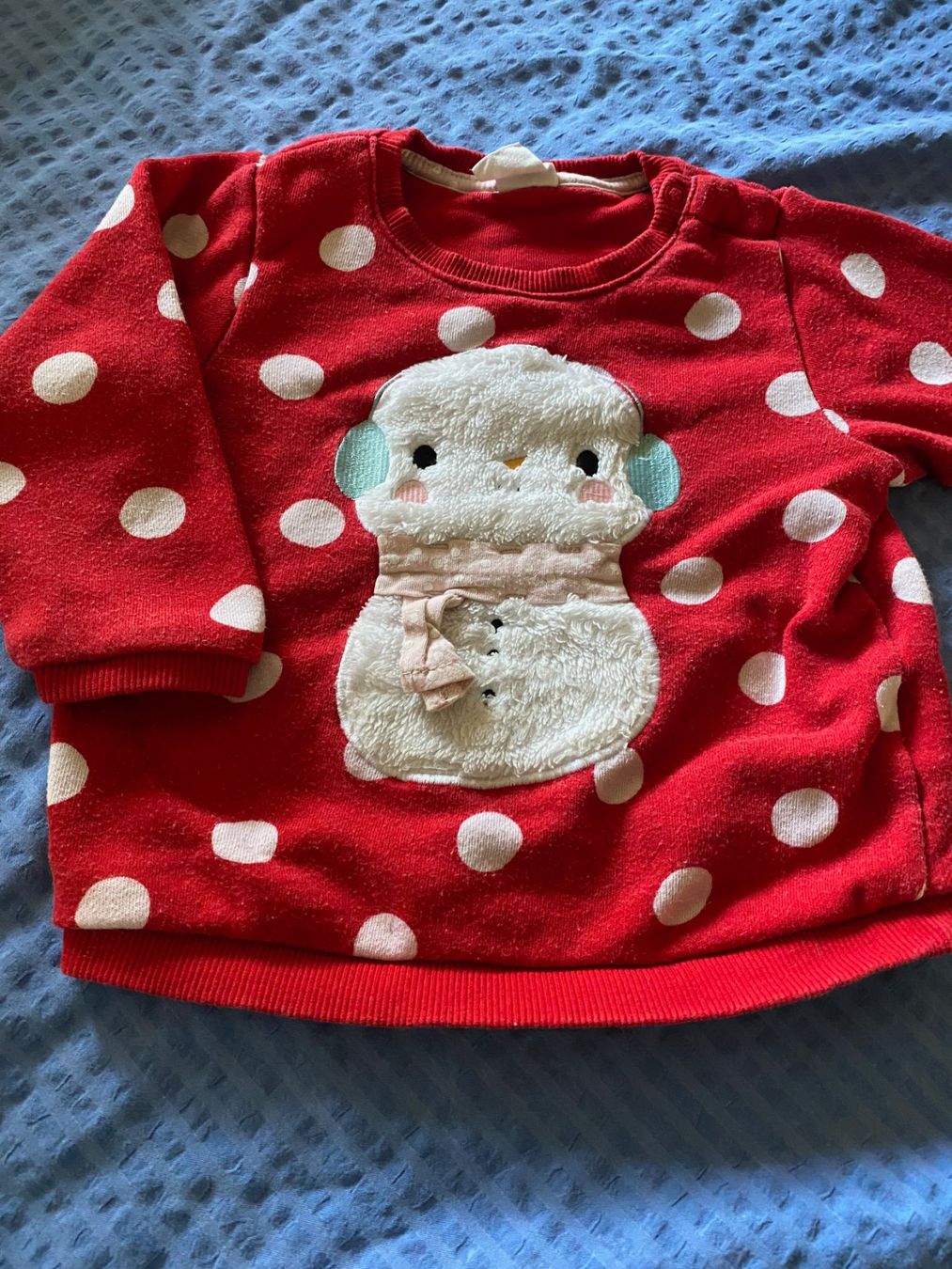 H&M Maglioni & Felpe: Pullover Grösse 74 rot mit weissen Punkten – Usato da Allenwinden venduto da Obalu